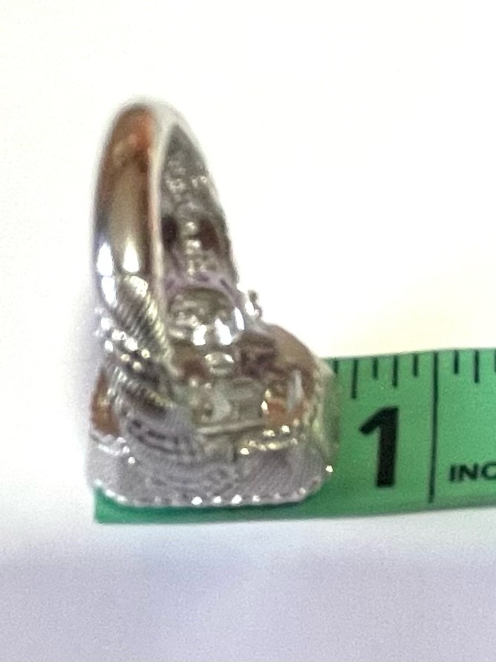 Judith Ripka Pink Crystal Cameo Ring in Silver Tone - Picture 7 of 16